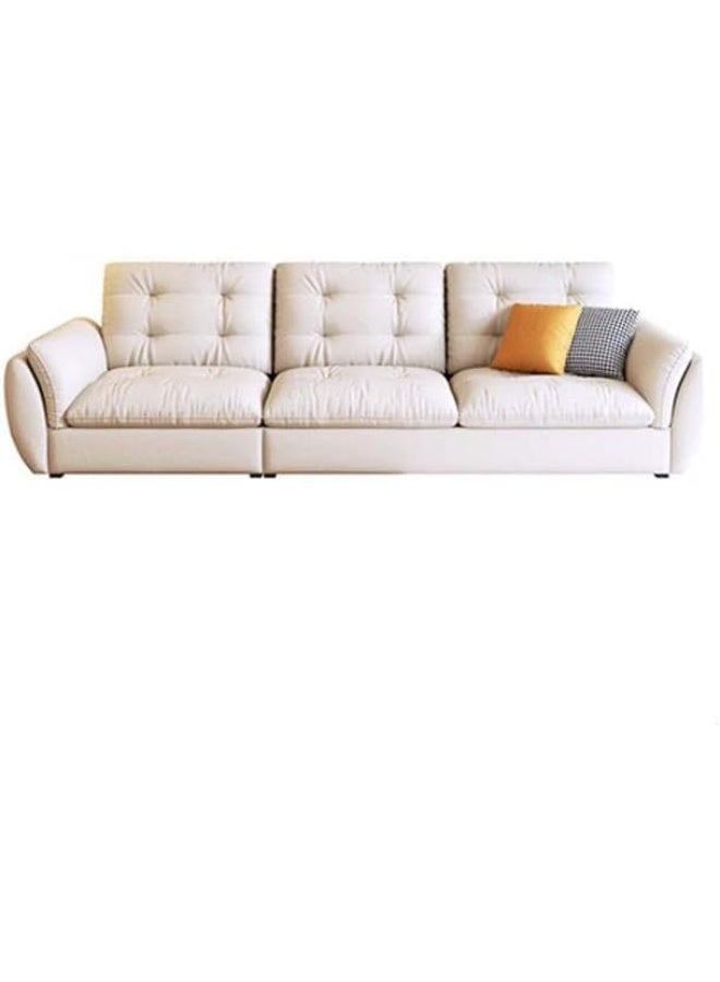 Comfynest Modern Pine Wood Sofa with Cotton-filled Shallow Seat and Tech Cloth SliPieceover  - Image 1