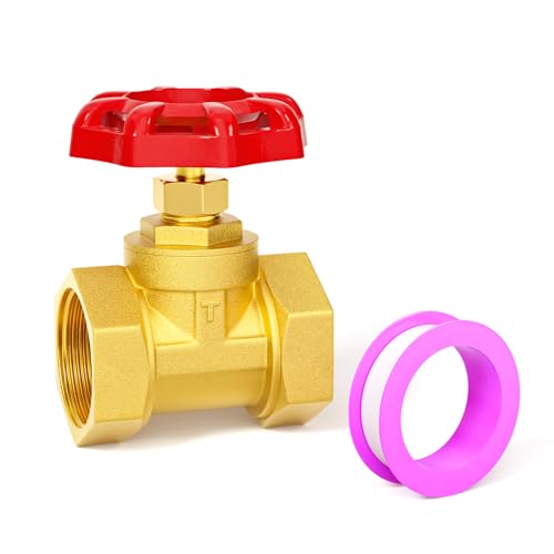 GASHER 1PCS Brass industrial Globe Valve DN25 1 Female with Wheel Handle Heavy Duty Globe Valve Tool For Water Oil Gas - Image 1