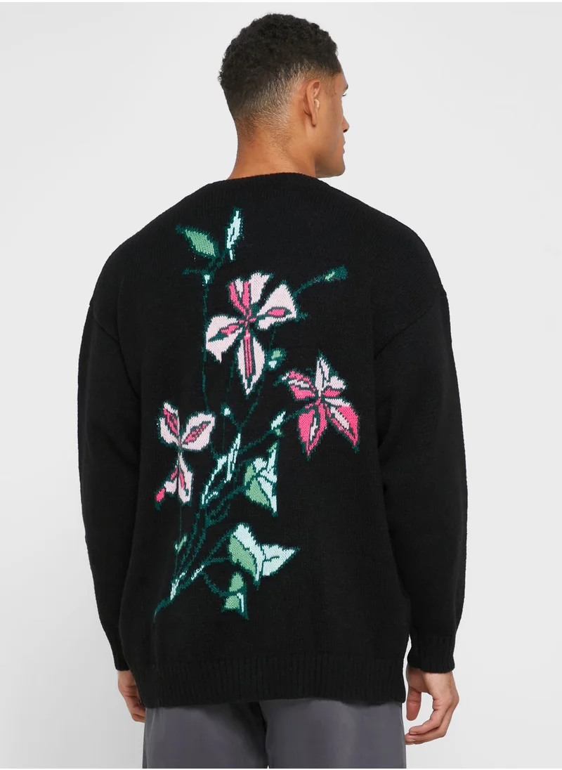 TOPMAN Casual Floral Print Cardigans