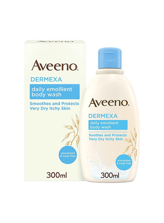Aveeno Dermexa Emollient Body Wash, 300ml - Image 1