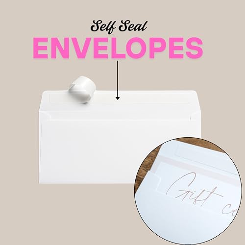 Paper 'n Such Gift Certificates for Business - Set of 25 with Envelopes -Spa, Salon, Restaurants, Custom Client Vouchers for Birthday, Work-Heavyweight Card Stock - Light Pink - Image 5