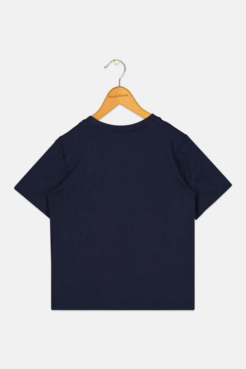 GAP Kids Boy Plain Pocket T-Shirt, Navy - Image 2