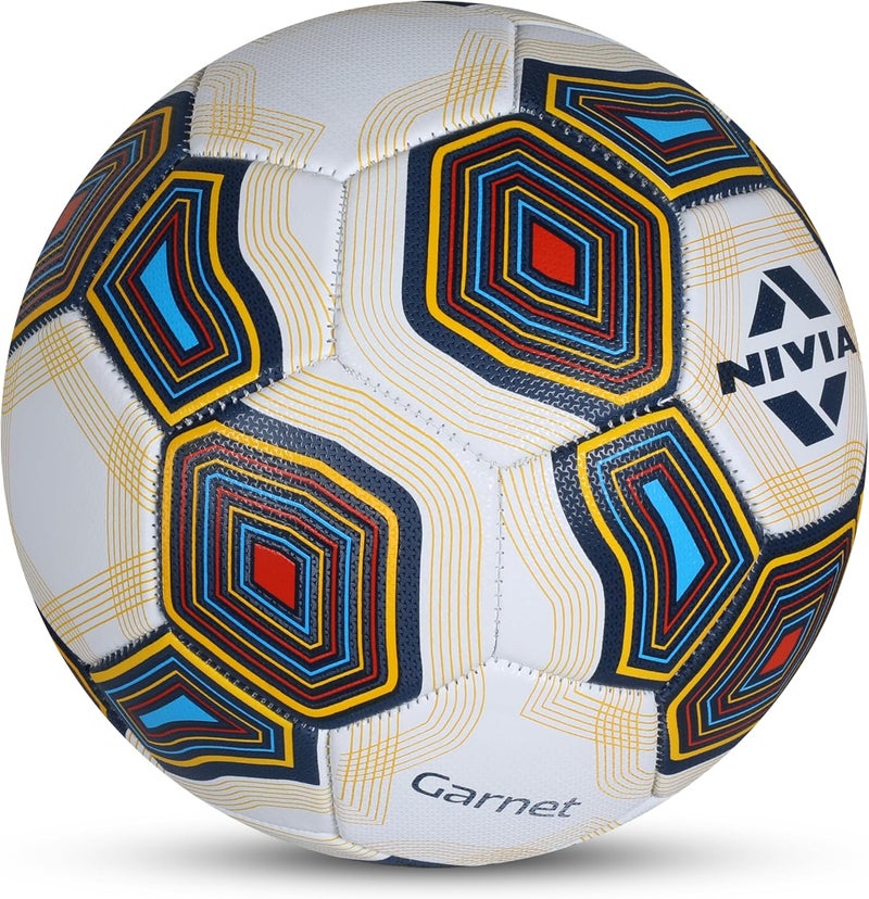 Nivia Combo Garnet Football (Size - 5, Multicolor) with Ball Pump - Image 3