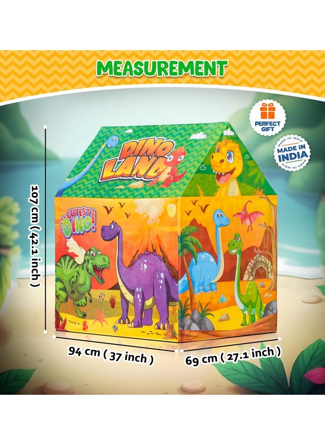 زيست فور تويز خيمة منزل على شكل ديناصور من Zest 4 Toyz للأطفال قابلة للطي وسهلة التجميع، خيمة لعب متينة داخلية وخارجية للأولاد والبنات  - Image 3