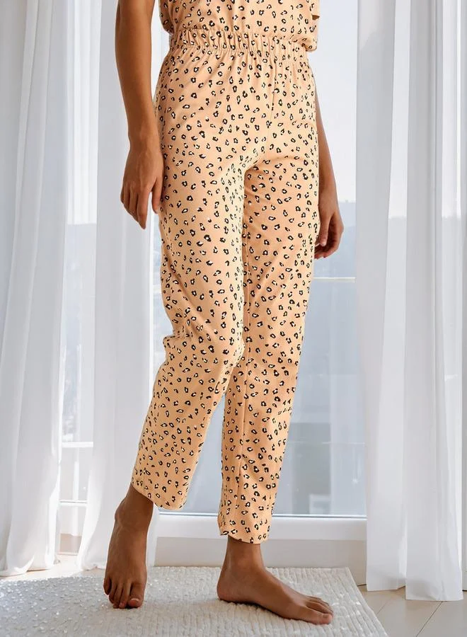 Splash FAV Animal Print Pyjama Set