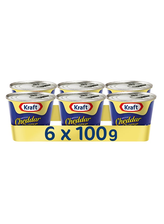 Kraft Cheddar Cheese Can 6x100g - Image 1
