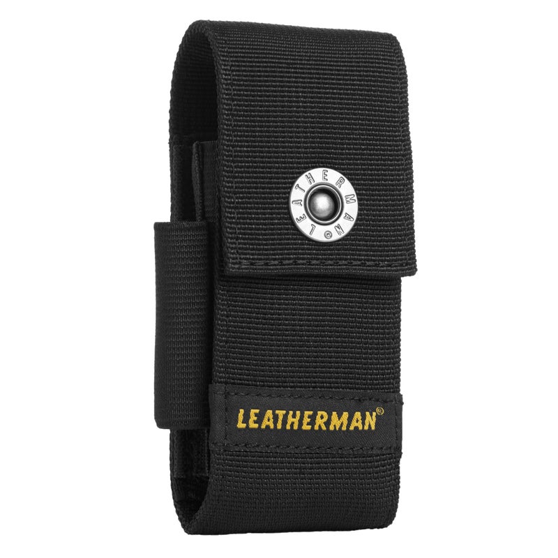 LEATHERMAN LEATHERMAN, Premium Nylon Snap Sheath with Pockets, Fits 4" to 4.5” Multi-Tools, Black, Medium  - Image 1