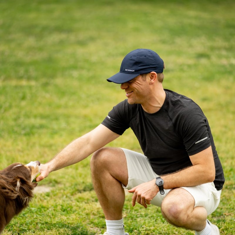 MISSION Cooling UPF Performance Hat - Unisex One Size Cap for Workouts, Golf & Running - Sweat & Water Activated Technology Black - Image 5