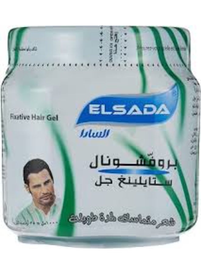 ELSADA Professional Styling Hair Gel, Green, 100 ml