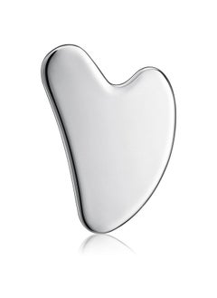 ROSENICE rosenice Gua Sha Facial Tools Stainless Steel Gua Sha for Face Skincare Massage Scraper for Body Metallic Luster  - Image 1