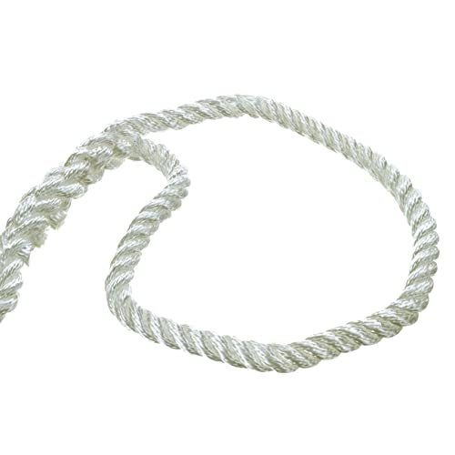 Seachoice 42501 Dock Rope for Boating - 3-Strand Twisted Nylon Dock Line, ⅜-Inch x 10 Feet, White - Image 4