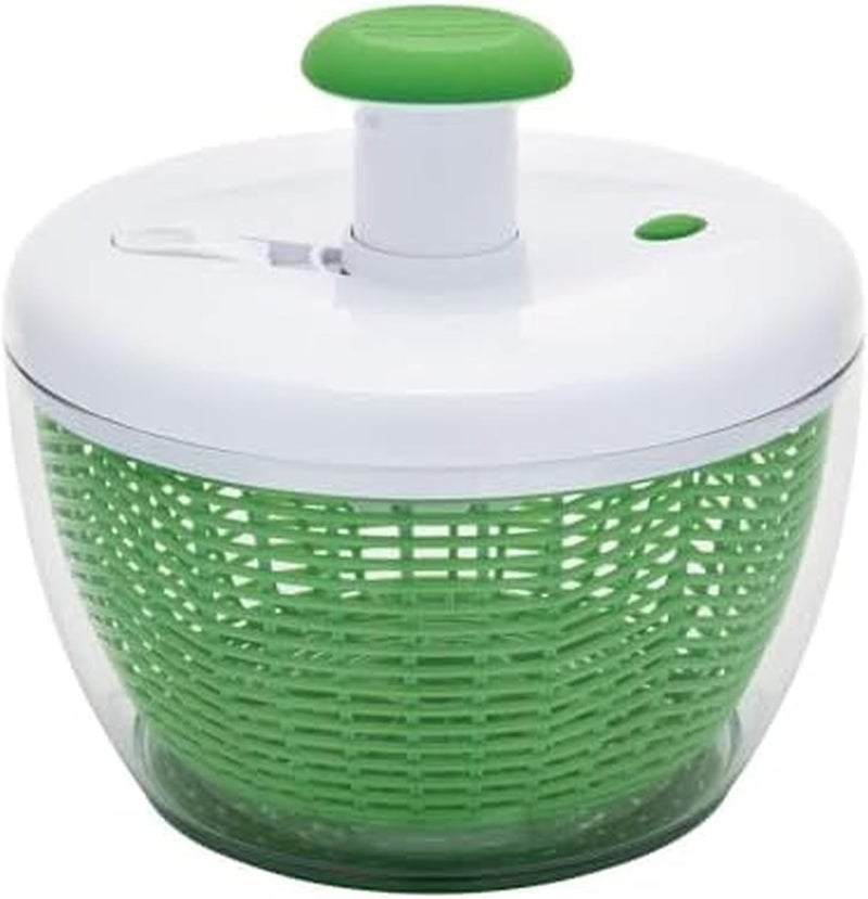 Farberware Professional Pump Small Salad Spinner with Bowl featuring Non Slip Grip, Small 3.16 Quart, Colander and Built in draining System for Fresh, Crisp, Clean Salad and Produce, Green - Image 1