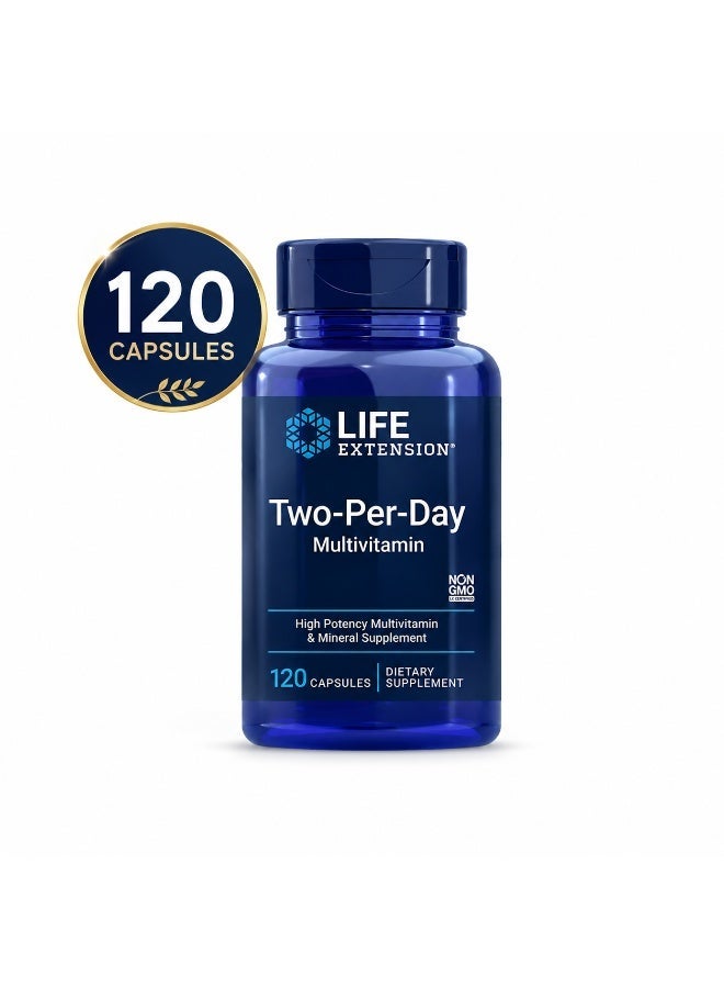 Life Extension Two-Per-Day Multivitamin, 120 Capsules - Image 1