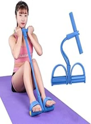 4-Tube Foot Pedal Resistance Band Elastic Sit-Up Pull Rope Multi-Functional Fitness Exercise Bands for Home Gym Yoga Slimming Bodybuilding - pzsku/Z2B93A26B36838DDC4012Z/45/_/1722023881/f55090e5-abd2-4ddf-8e08-4f031a31f1e6