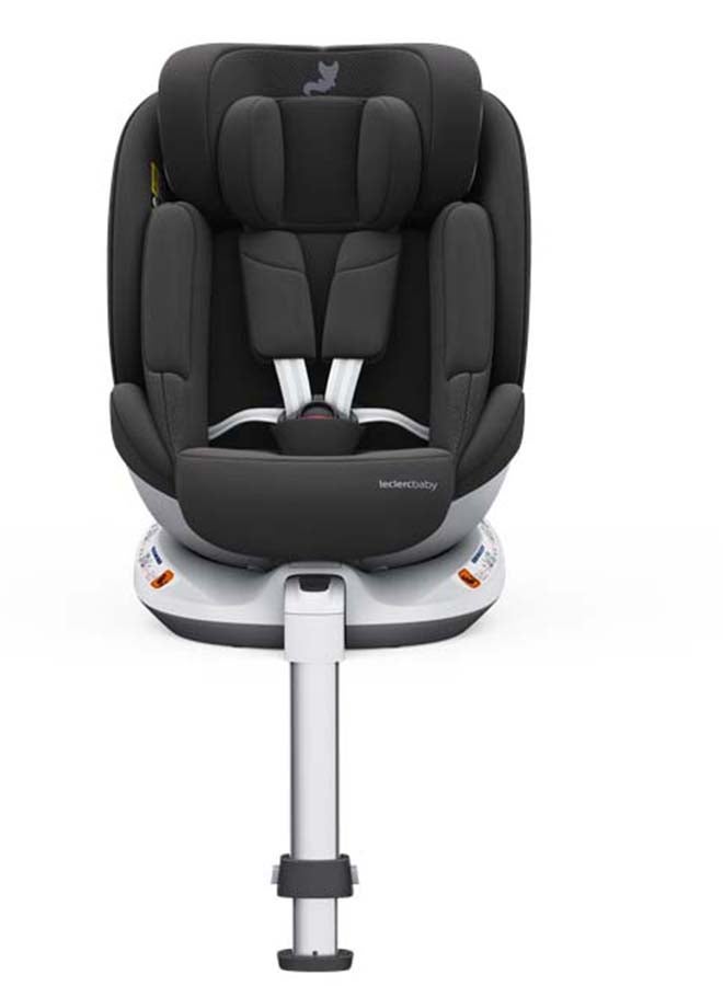 Leclercbaby AURA 360° Rotating i-Size Car Seat with Ventilation & SIPS, 40-150 cm – Black - Image 2