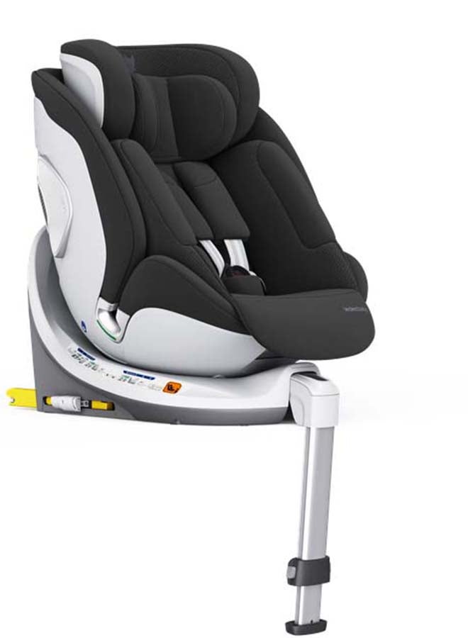 Leclercbaby AURA 360° Rotating i-Size Car Seat with Ventilation & SIPS, 40-150 cm – Black - Image 5