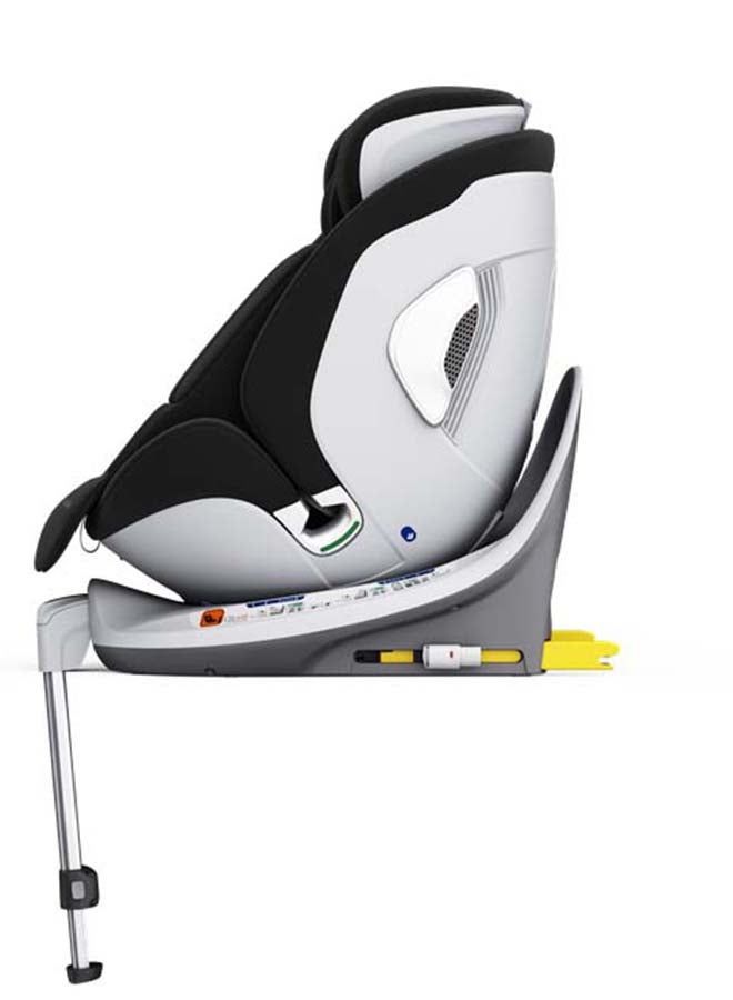 Leclercbaby AURA 360° Rotating i-Size Car Seat with Ventilation & SIPS, 40-150 cm – Black - Image 3