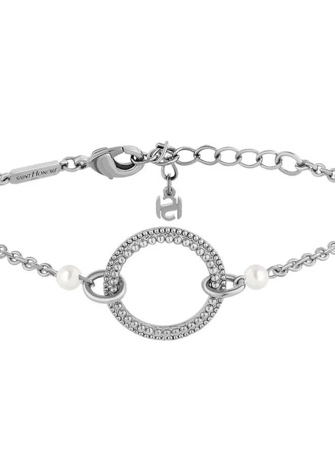 Saint Honore Paris Cream Gala Silver Bracelet for Women's