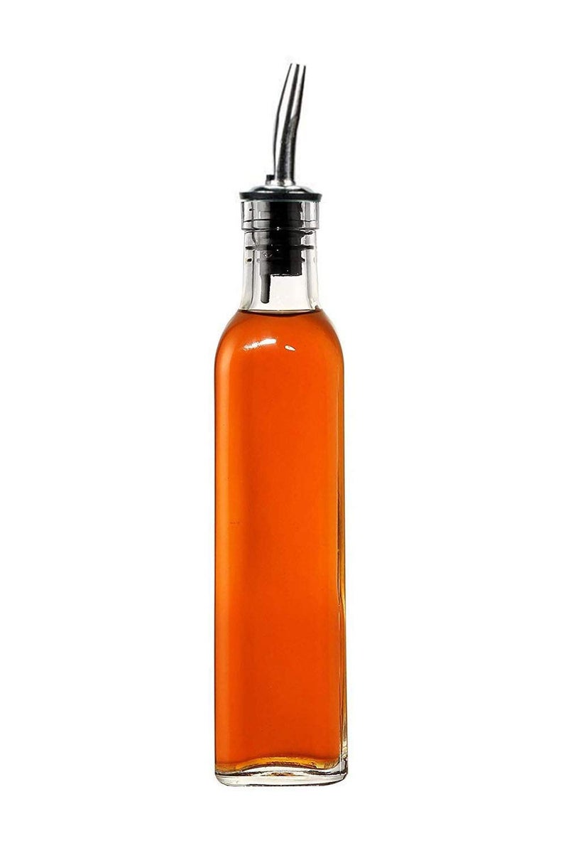 Baskety Glass Combo of Oil Vinegar Cruet Seasoning for Dining Table Home Kitchen Cooking Oil or Vinegar Dispenser 500 ML Pack 1 - Image 1