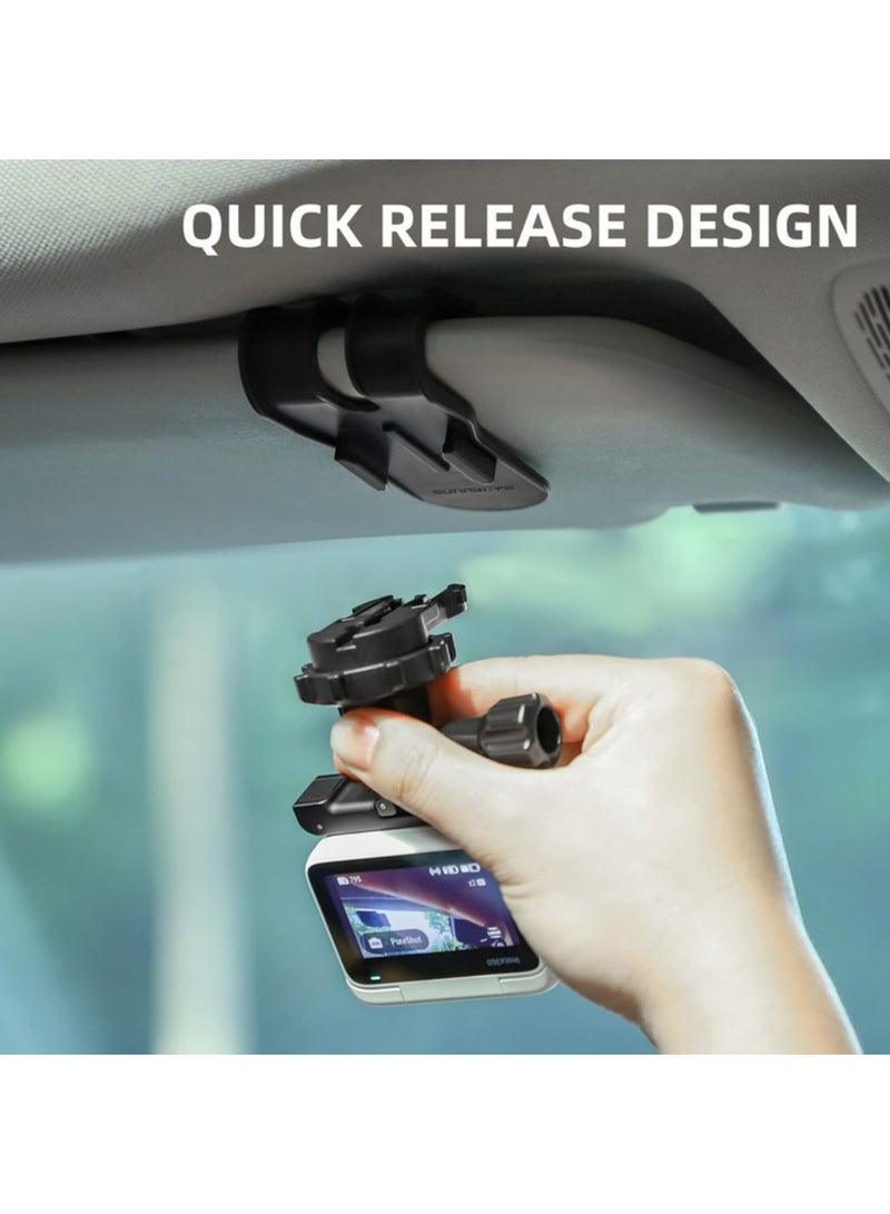 1pcs For Insta360 X5 Flexi Clip Sun Visor Mount Board Holder For Insta 360 X5 Ace Pro 2 for DJI Osmo 360 Action 5 Pro for Gopro Accessories - Image 3