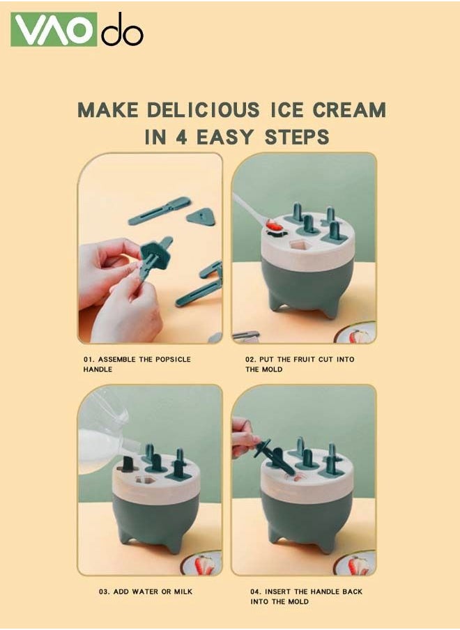 VAOdo - Silicone Popsicle Mold Reusable DIY Cream Stick Blue - Image 1