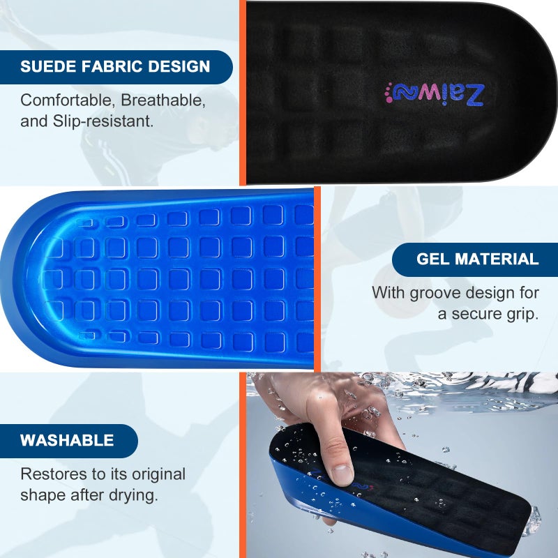 ZAIWOO Heel Cushion for Shock Absorption, Heel Pain Relief Inserts, All-Day Comfort for Heel Spurs & Plantar Fasciitis & Achilles Tendonitis, Heel Lift Cups for Foot Discomfort - Image 5