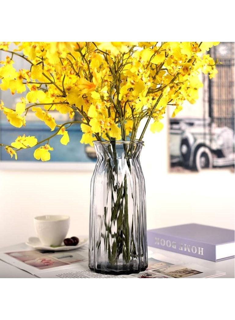 مزهرية زجاجية حديثة FFD مزهرية زجاجية شفافة من الكريستال لديكور المنزل والمكتب - Image 3