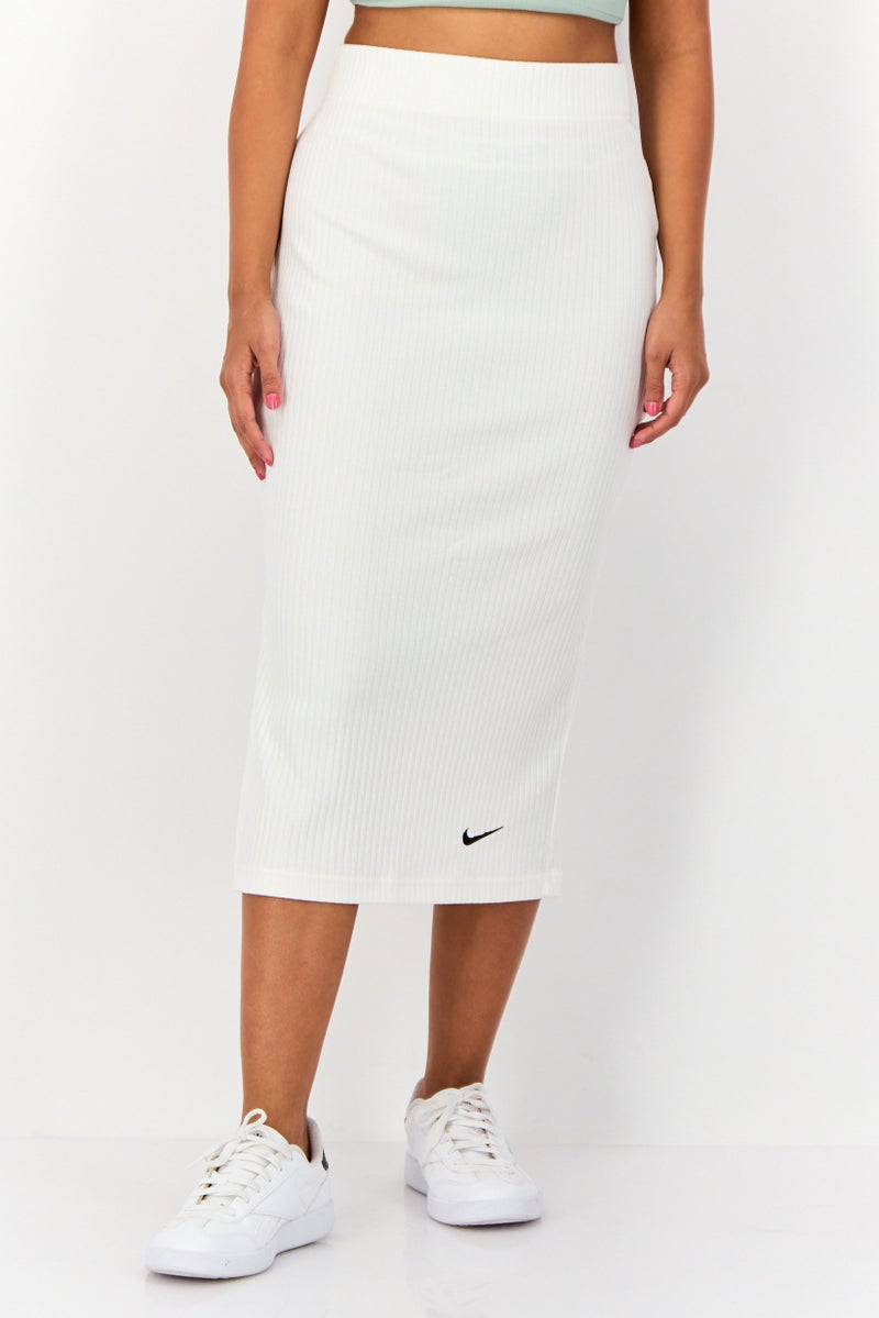 Nike Women Slim Fit Outdoors Maxi Skirts, Off White - Image 1