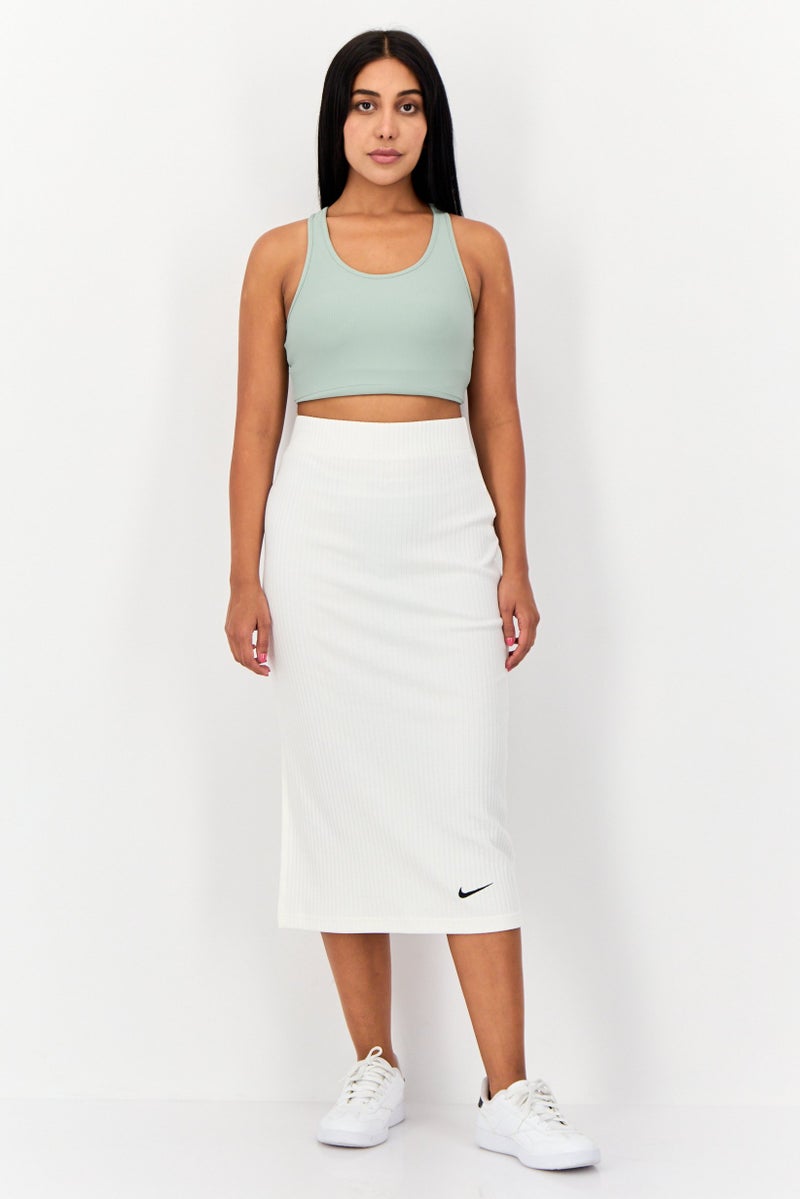 Nike Women Slim Fit Outdoors Maxi Skirts, Off White - Image 4
