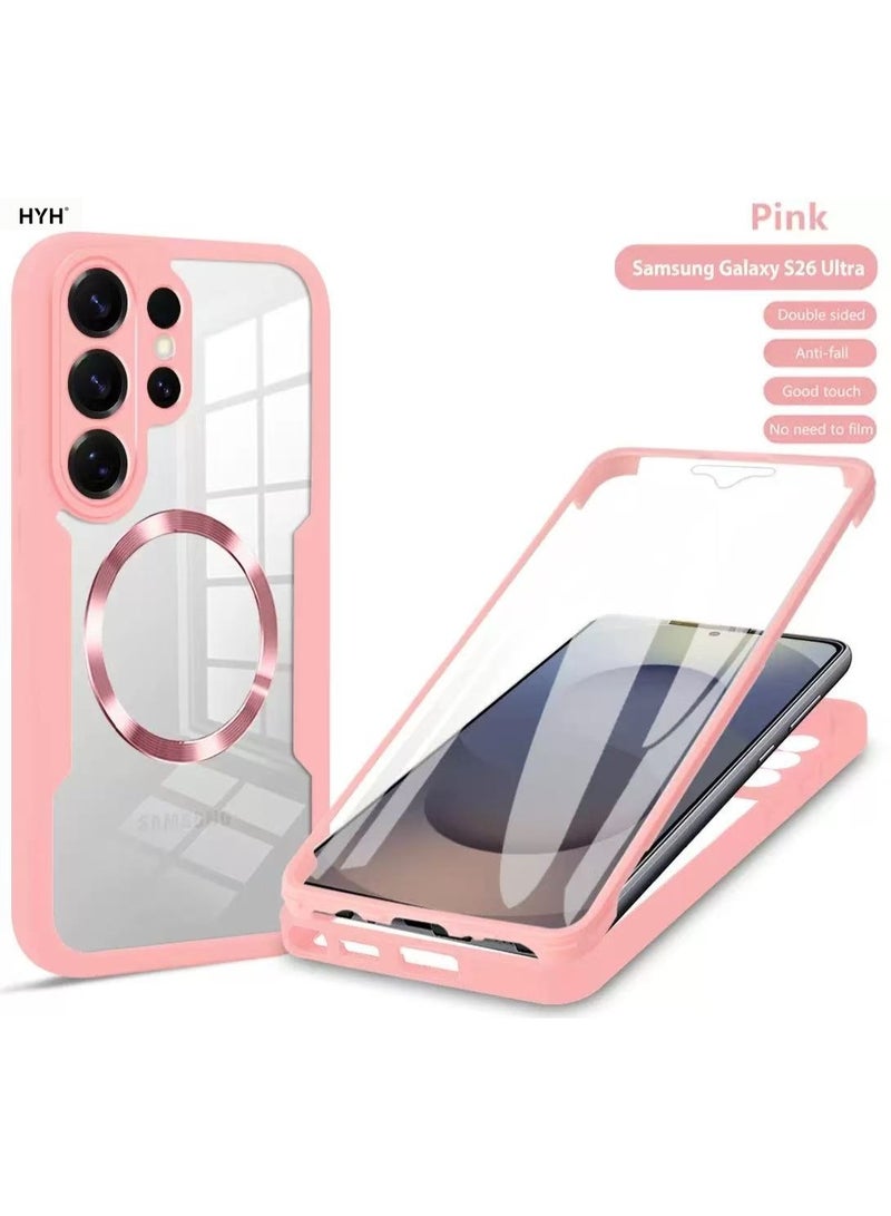 HYH 360° Full Body Magnetic Case for Samsung Galaxy S26 Ultra, Double-Sided Shockproof Protective Cover with Built-in Screen Protector - Image 1