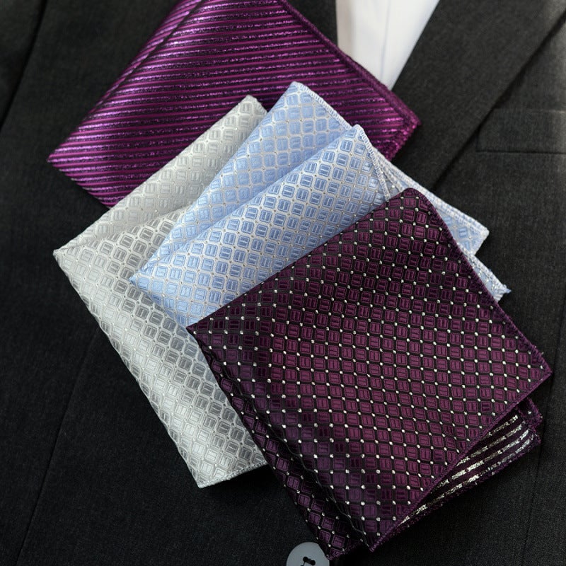 Manufacturer Elegant Pocket Square Vintage British Style Men'S Suit Pocket Decoration Handkerchief Party Dress - Image 3