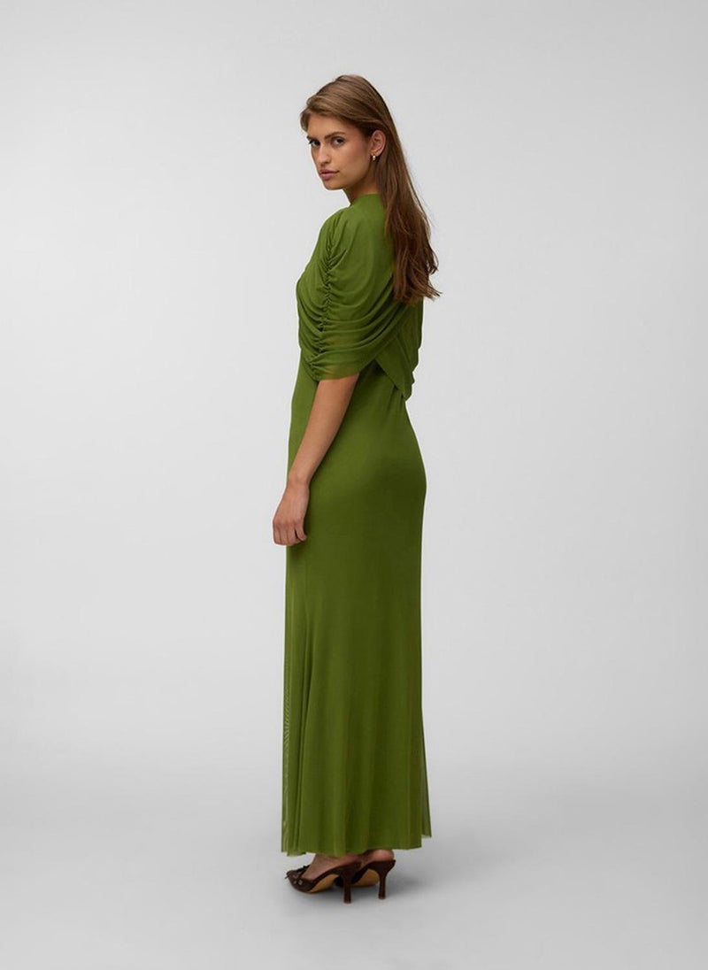 VERO MODA Women's VMROSETTA Half Sleeve Mesh Maxi Jersey Dress - Image 3
