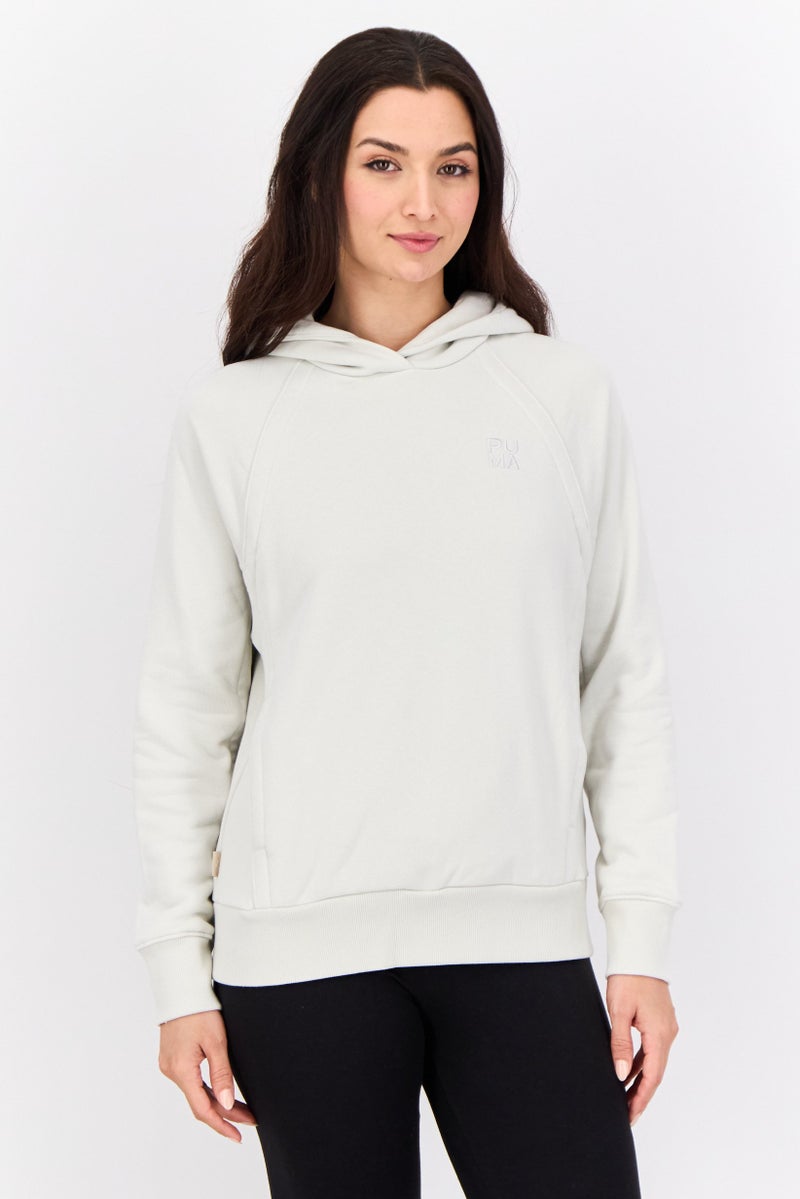 PUMA Women Relaxed Fit Long Sleeves Outdoor Hoodies, Sedate Grey  - Image 1