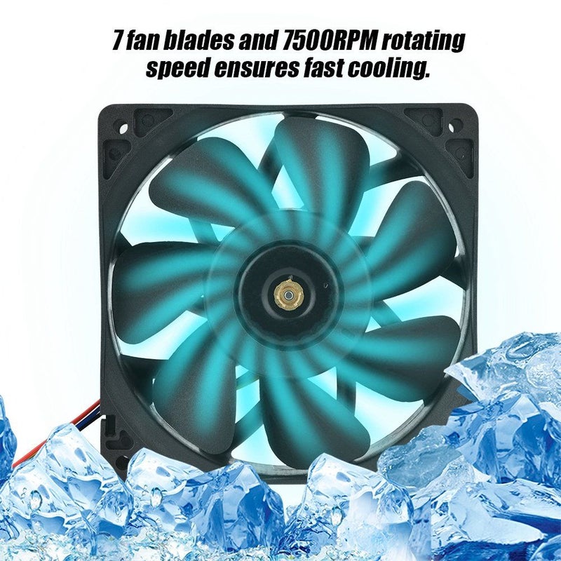 DC 12V 5.0A 4 Pin Cooling Fan 7 Blades Speed Adjustable for S7 S9 - Image 3