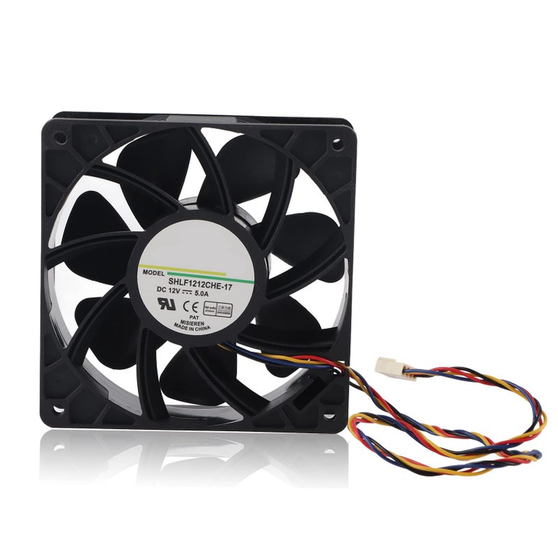 DC 12V 5.0A 4 Pin Cooling Fan 7 Blades Speed Adjustable for S7 S9 - Image 2