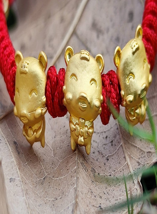 TEMICO Adjustable Handmade Red String Rope Bracelet for Women Zodiac Animal Lucky Tiger Charm Bracelets New Year Birthday Aumlet Gift,(Style 2) - Image 5