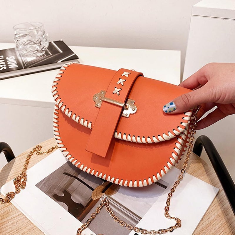 كلاراكو مجموعة صنع حقائب كلاركو المصنوعة يدويًا من جلد البولي يوريثان، خياطة حقيبة كتف يدوية الصنع، جميع المواد، ملحقات صنع حقيبة كروس، لوازم صنع حقيبة السرج، 8.26 × 2.75 × 5.9 بوصة، لون بني - Image 4