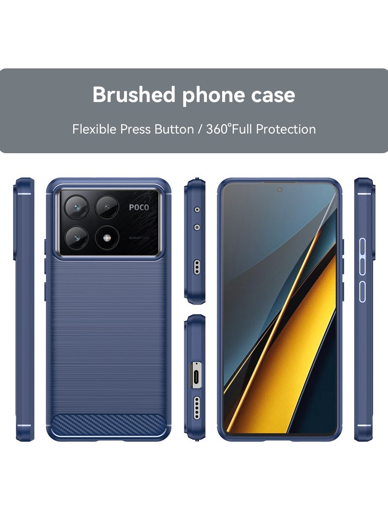 يوارب كينج غطاء حماية لهاتف شاومي بوكو X6 برو 5G ازرق - Image 2