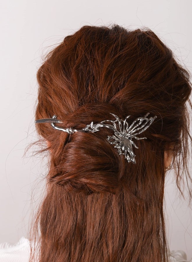 HAQUIL Butterfly Hairpin Antique Viking Celtic Knot Celtic HairPins Clip Silver Hair Sticks Irish Hair Decor For Long Hair - Image 5