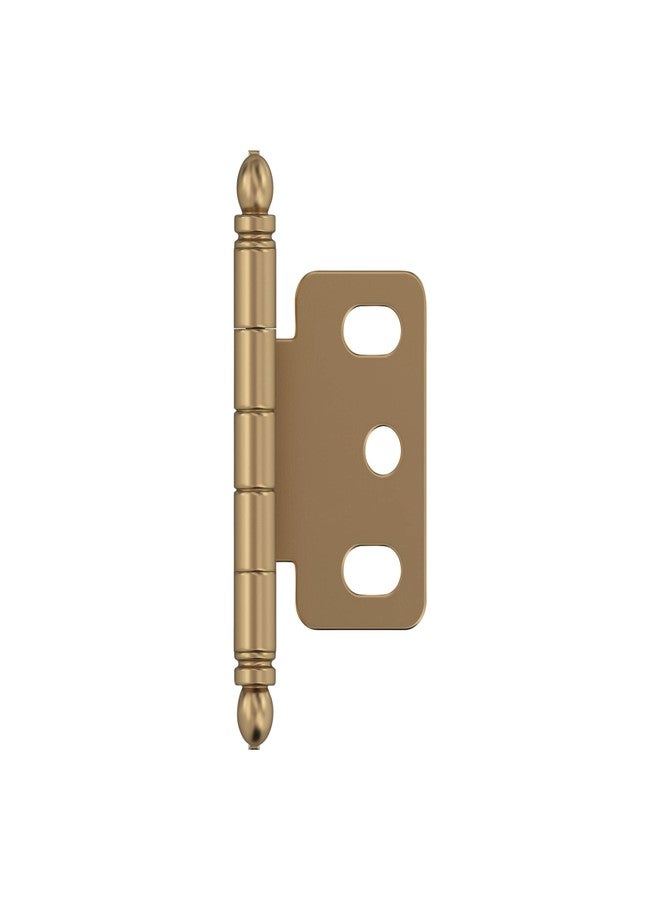Amerock PK3180TBCZ | Cabinet Hinge | 3/4 in. (19 mm) Door Thickness | Full Inset | Partial Wrap | Ball Tip | Champagne Bronze | Kitchen Cabinet Door Hinge | Single Hinge | Functional Hardware - Image 1