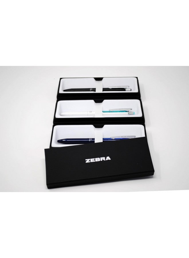 Zebra Pen Sarasa Grand Retractable Gel Pen Gift, White/Black/Navy Barrel, Mediun Point, 0.7mm, Black Ink, 3 Count (Pack of 1) - Image 5