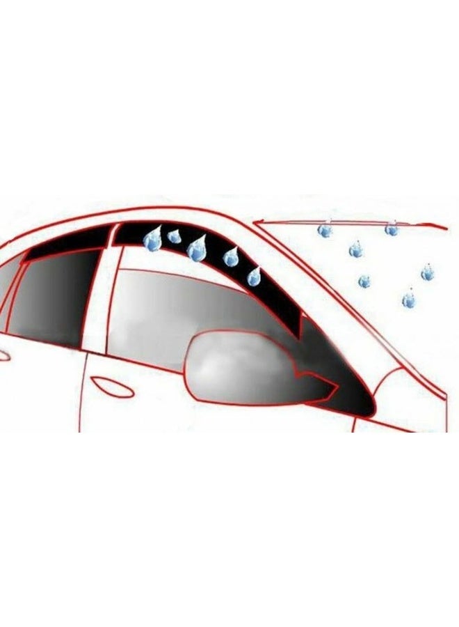 Window Vent Visor Compatible with Hyundai Tucson 2011-2015 Side Rain Guard Air Flow Deflector - Image 3