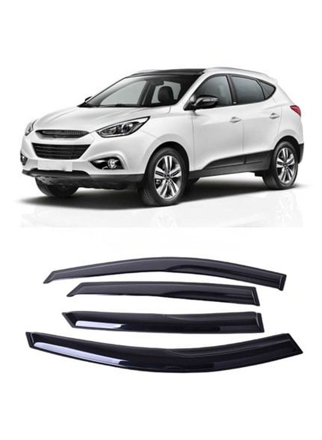Window Vent Visor Compatible with Hyundai Tucson 2011-2015 Side Rain Guard Air Flow Deflector - Image 1