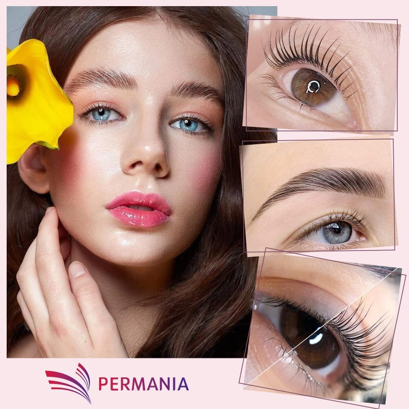 PERMANIA مجموعة رفع الرموش PERMANIA، منتجات خطوات منفصلة للصالة أو في المنزل، 10 أكياس من 0.8 جرام/0.03 أونصة لكل منها (الخطوة #1) - Image 5