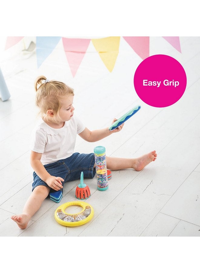 Edushape First Birthday Gift Set - Baby Musical Instruments & Toddler Music Set - Music Toys Baby Gift - Includes Hand Drum, Rain Stick, Shakers, Bell - Interactive Toddler Music Toys for Toddlers 1-3 - Image 5