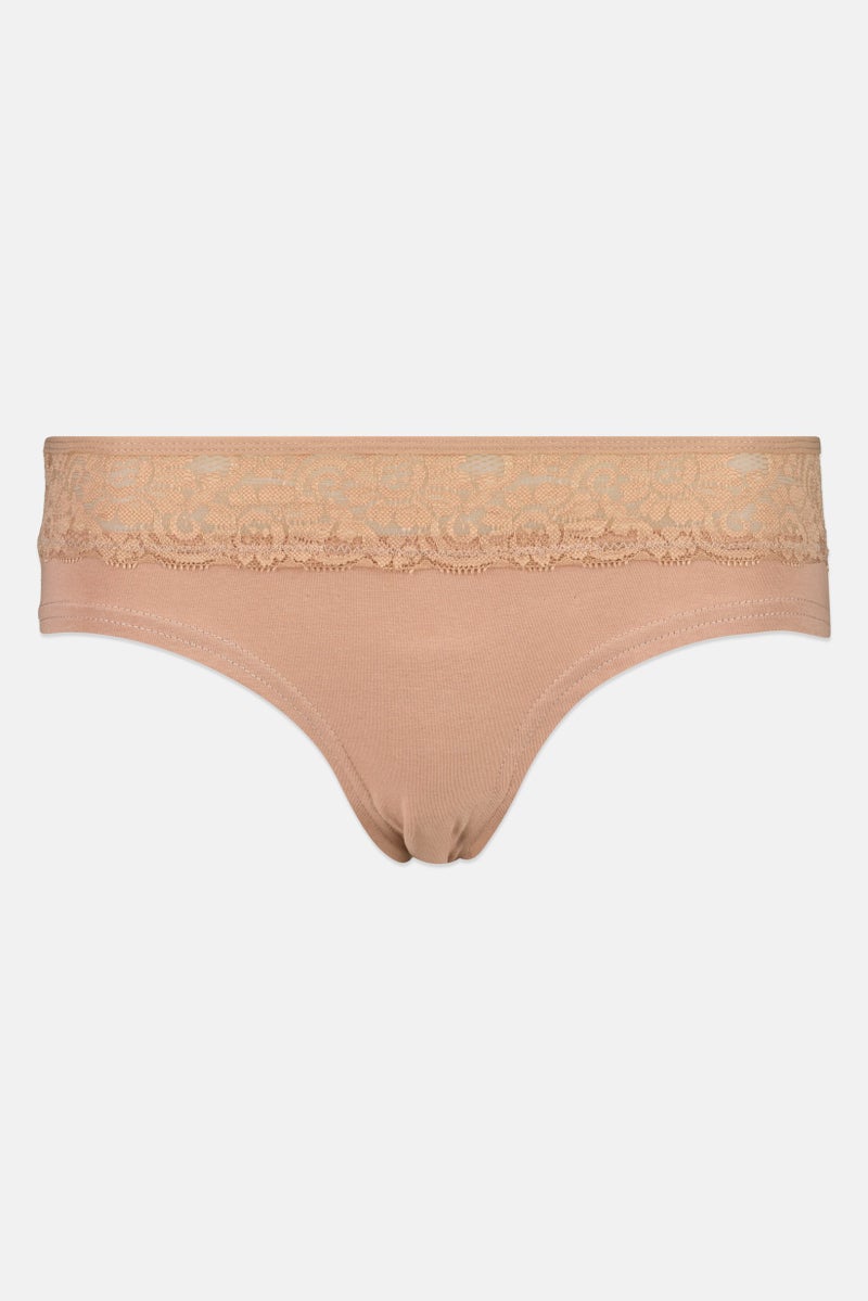 bebe Women 3 Pieces Lace Detail  Booty Panties, Multicolor - Image 2