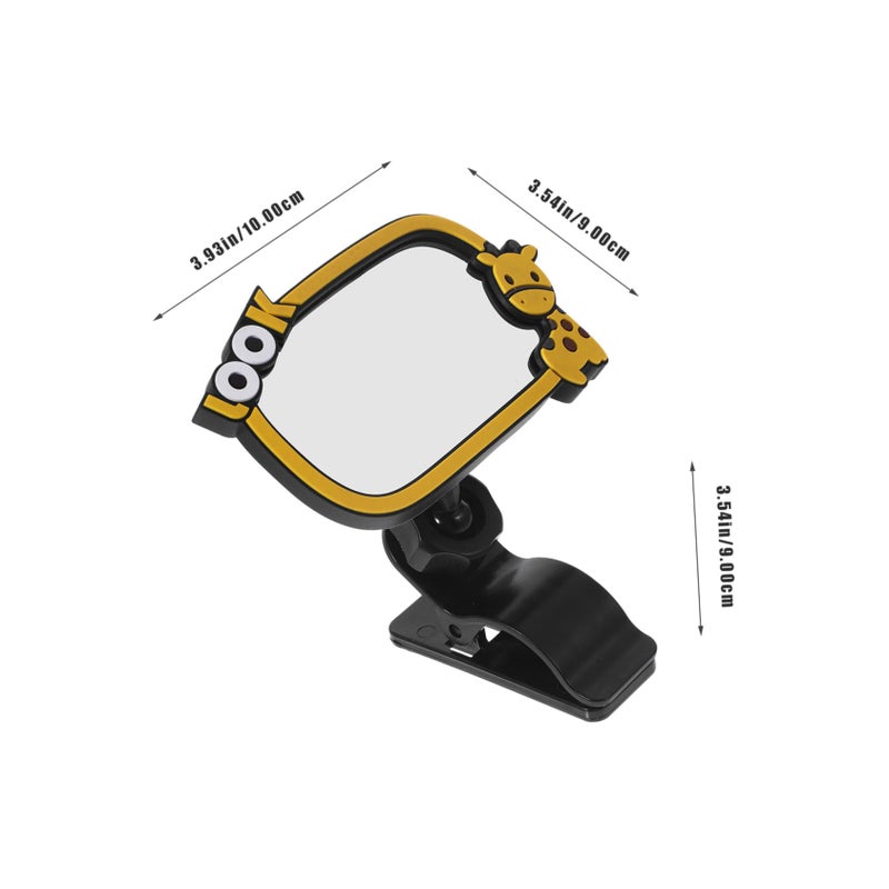 Rubber Clip On Car Visor Rear View Mirror For Child Safety Easy Installation - Image 5