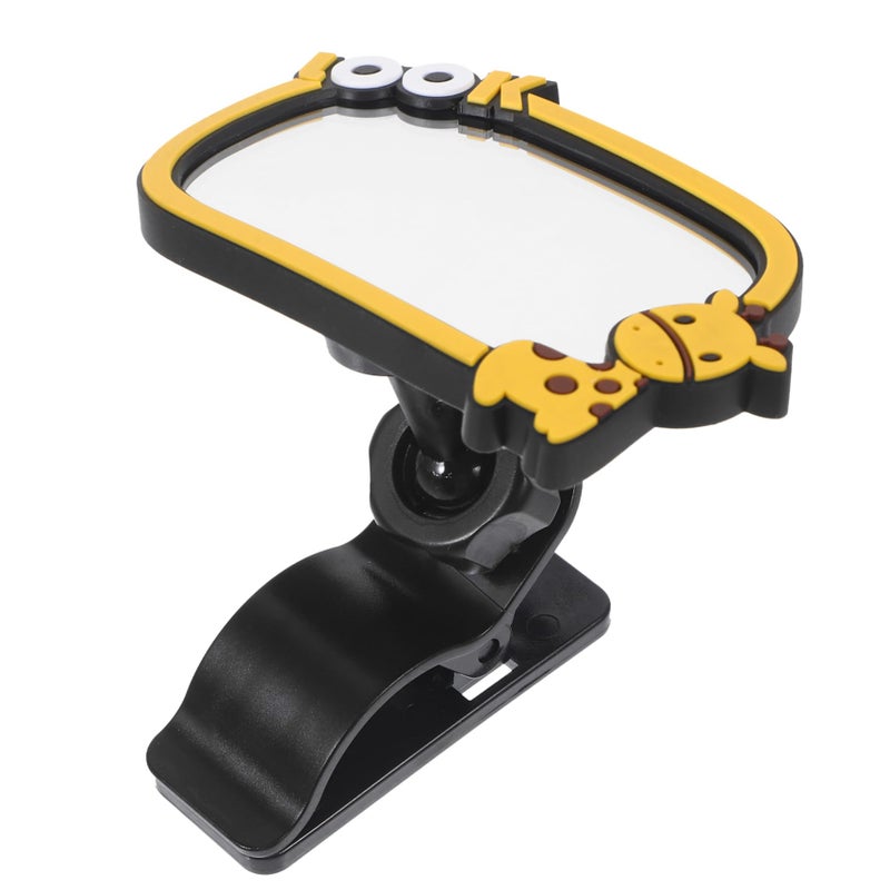 Rubber Clip On Car Visor Rear View Mirror For Child Safety Easy Installation - Image 2
