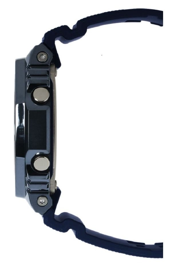 Casio Men Watch G-shock Metal Covered Analog Digital Blue Dial Resin Band GM-2100N-2ADR.