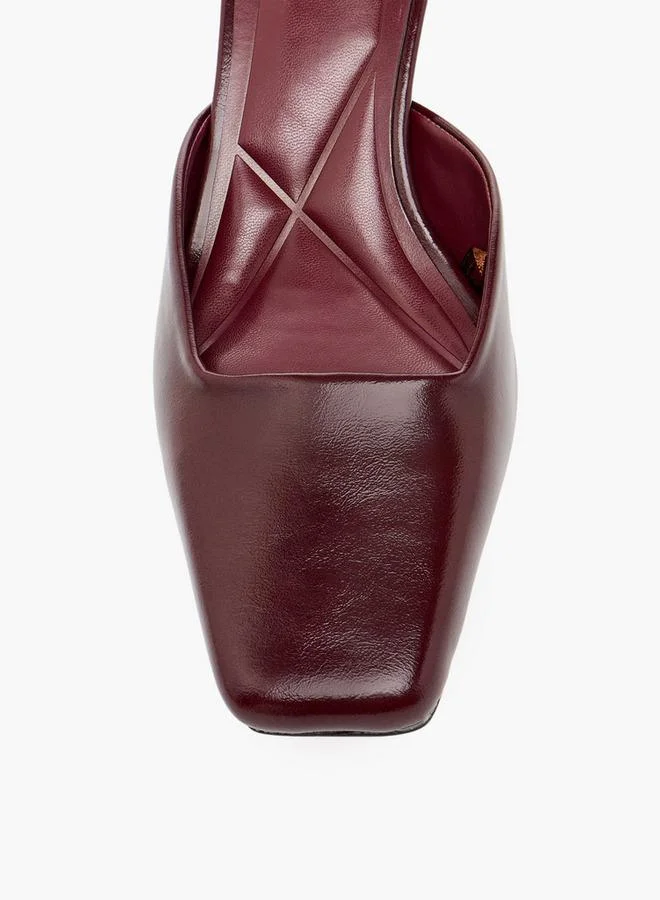 Celeste BURGUNDY Women Block Heel Shoes for Women | Best Price UAE